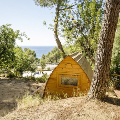 Hütten mit Meerblick Cala Llevado