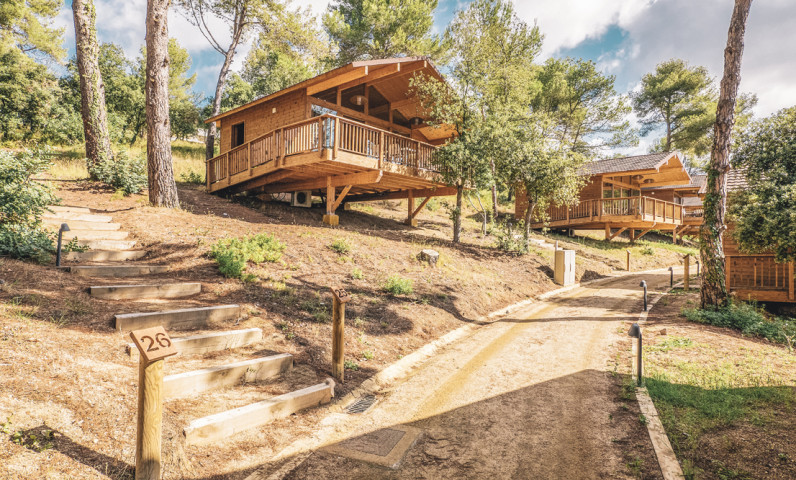 Camping with large ecolodge Cala Llevado