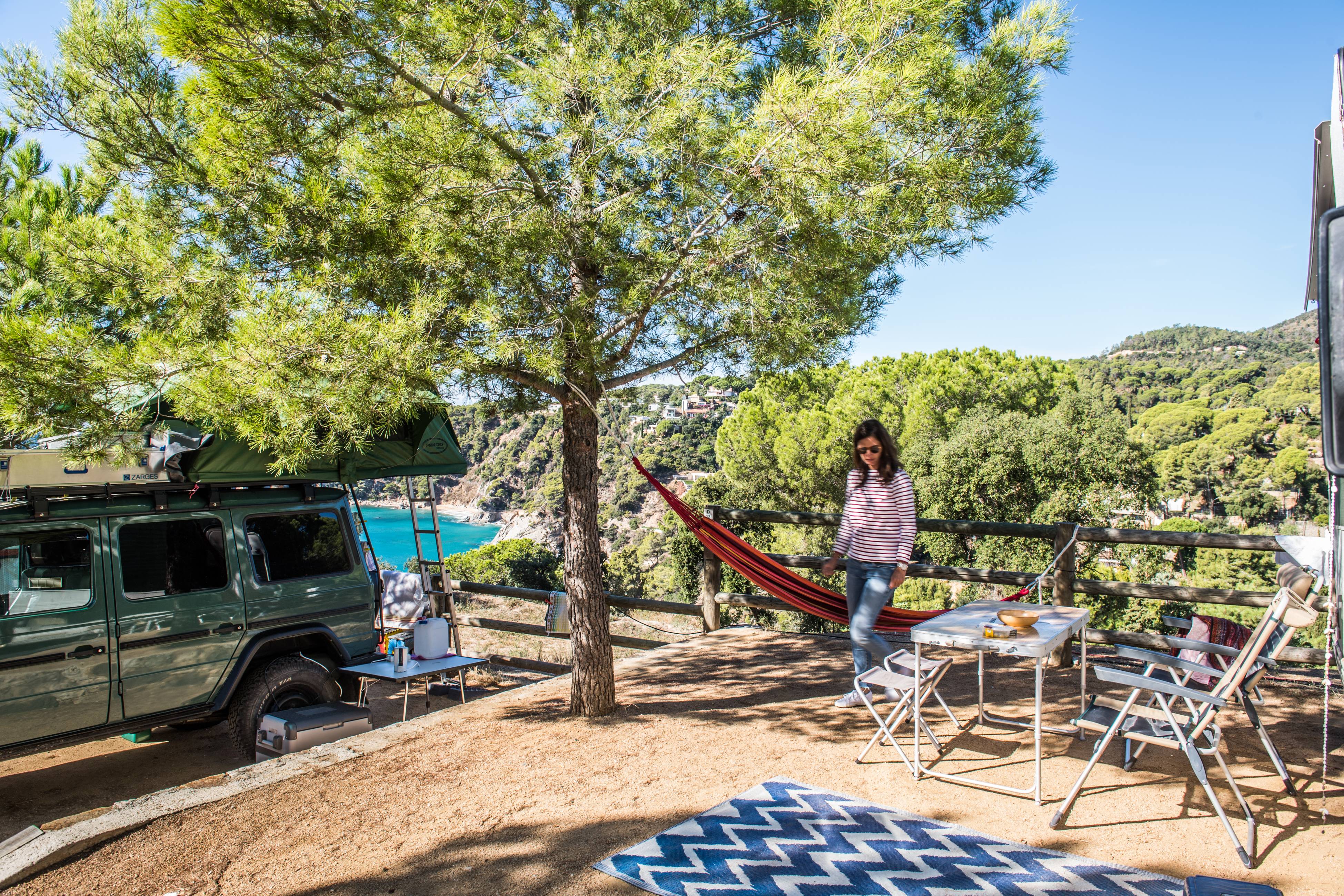 Caravan with view